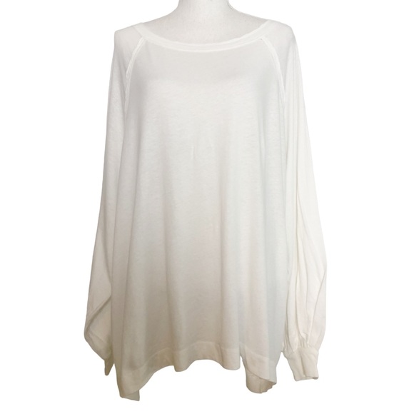 NWT FREE PEOPLE She’s Everything LS Solid in White Size Medium - Picture 2 of 14